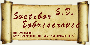 Svetibor Dobrišerović vizit kartica